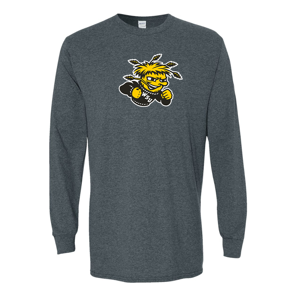 Men's Wichita State Shockers  Gildan Heavy Cotton Long Sleeve T-Shirt